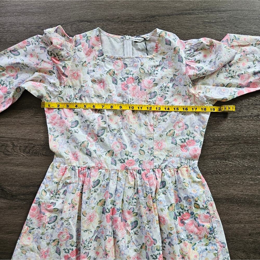 Batsheva x Laura Ashley White Floral Mini Prairie Dress Quartet NWT Size 10 - Picture 13 of 15